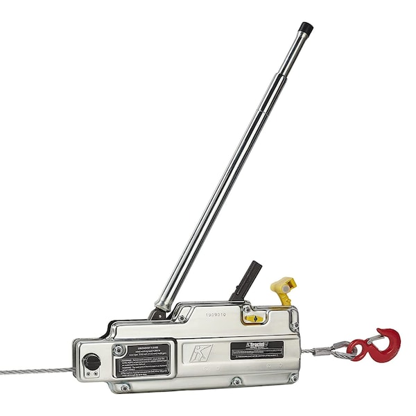 Tractel Griphoist Manual Wire Rope Hoist, 4,000 lb. 2 Ton, 30 ft, T516D 18119030K - main